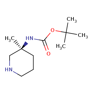 Carbamic acid, N-[(3S)-3-methyl-3-piperidinyl]-, 1,1-dimethylethyl ester