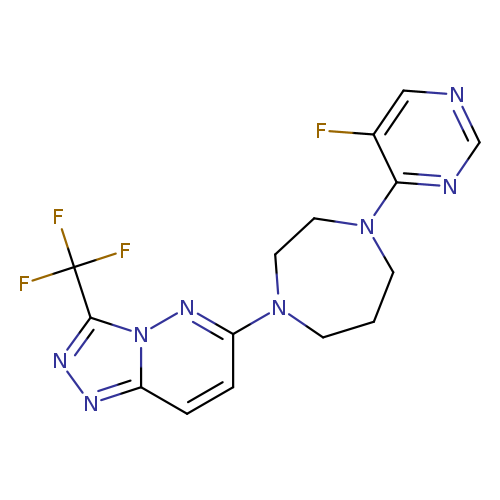 1-(5-fluoropyrimidin-4-yl)-4-[3-(trifluoromethyl)-[1,2,4]triazolo[4,3-b]pyridazin-6-yl]-1,4-diazepane
