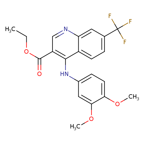 ethyl 4-[(3,4-dimethoxyphenyl)amino]-7-(trifluoromethyl)quinoline-3-carboxylate