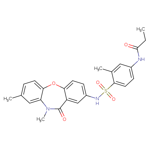 N-[4-({6,9-dimethyl-10-oxo-2-oxa-9-azatricyclo[9.4.0.0^{3,8}]pentadeca-1(11),3(8),4,6,12,14-hexaen-13-yl}sulfamoyl)-3-methylphenyl]propanamide