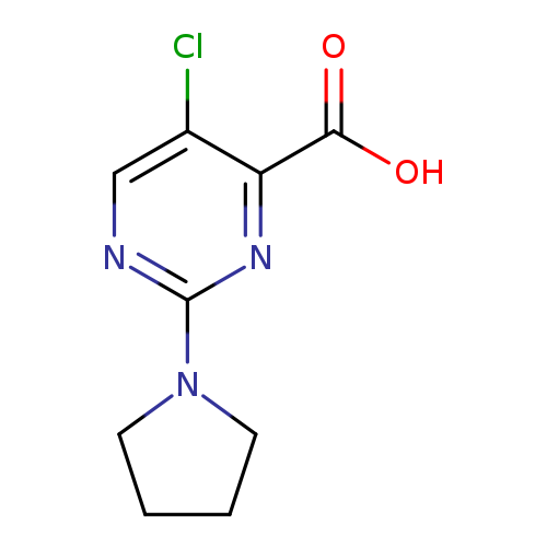 5-chloro-2-(pyrrolidin-1-yl)pyrimidine-4-carboxylic acid