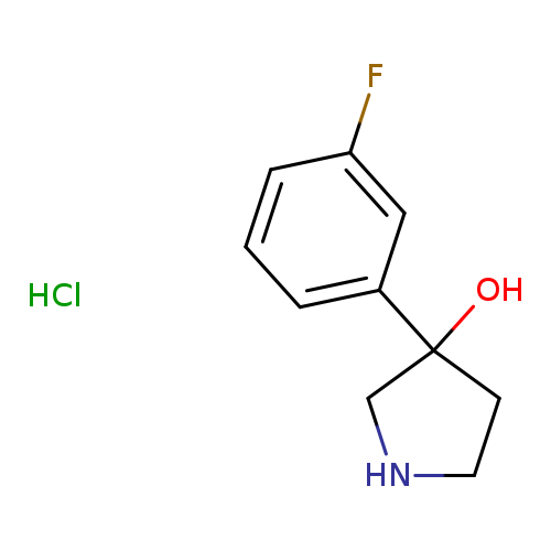 3-(3-fluorophenyl)pyrrolidin-3-ol hydrochloride