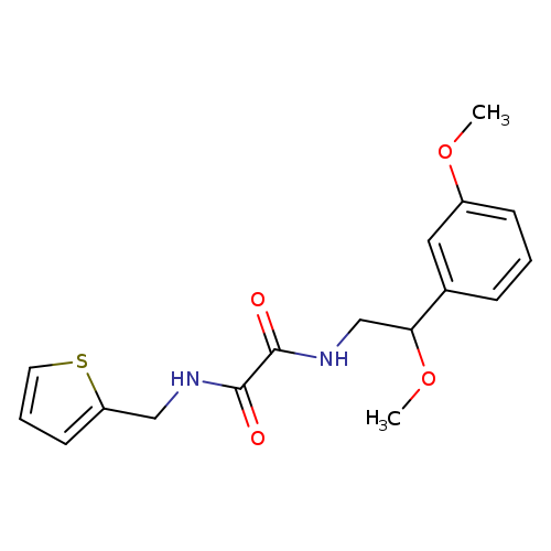 N'-[2-methoxy-2-(3-methoxyphenyl)ethyl]-N-[(thiophen-2-yl)methyl]ethanediamide