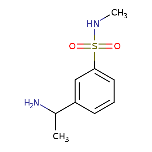 3-(1-aminoethyl)-N-methylbenzene-1-sulfonamide