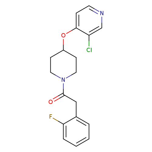 1-{4-[(3-chloropyridin-4-yl)oxy]piperidin-1-yl}-2-(2-fluorophenyl)ethan-1-one