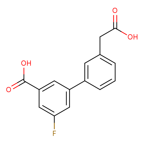 3-[3-(carboxymethyl)phenyl]-5-fluorobenzoic acid