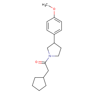 2-cyclopentyl-1-[3-(4-methoxyphenyl)pyrrolidin-1-yl]ethan-1-one