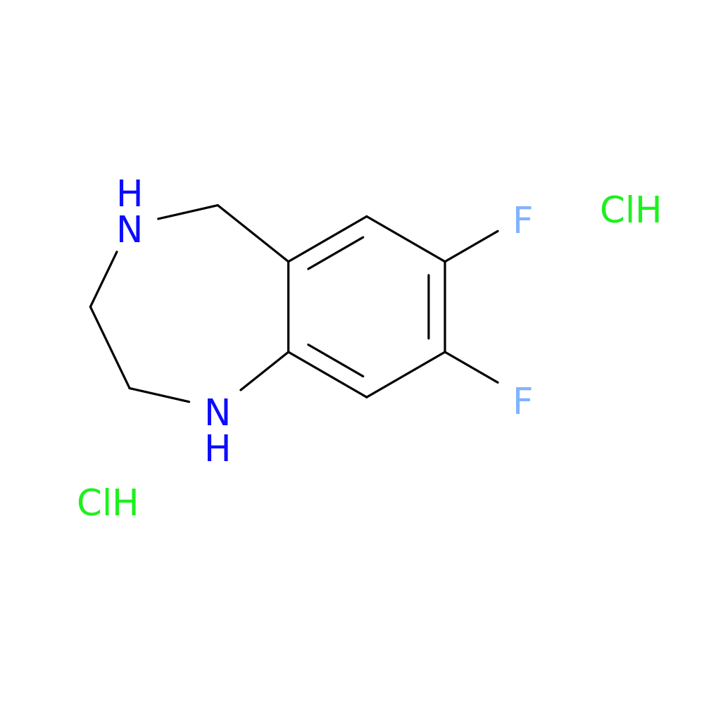 7,8-difluoro-2,3,4,5-tetrahydro-1H-1,4-benzodiazepine dihydrochloride
