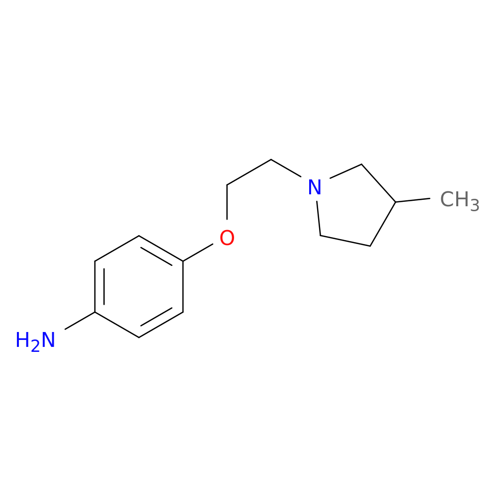4-[2-(3-methylpyrrolidin-1-yl)ethoxy]aniline