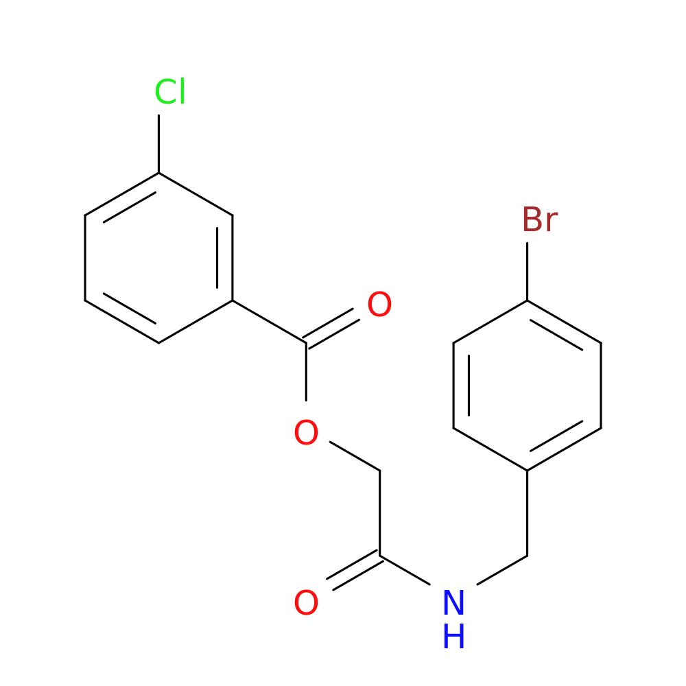 {[(4-bromophenyl)methyl]carbamoyl}methyl 3-chlorobenzoate