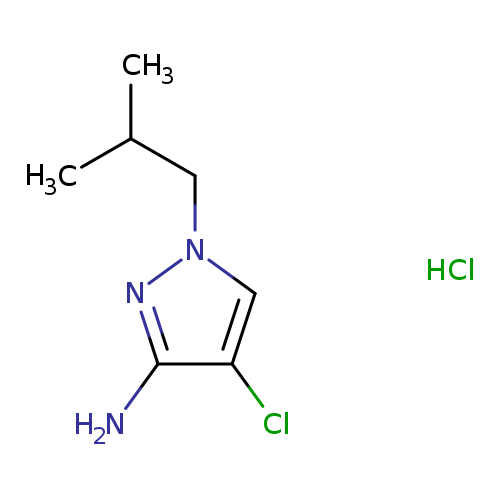 ​4-​Chloro-​1-​(2-​methylpropyl)-1H-pyrazol-​3-​amine​​ hydrochloride (1:1)