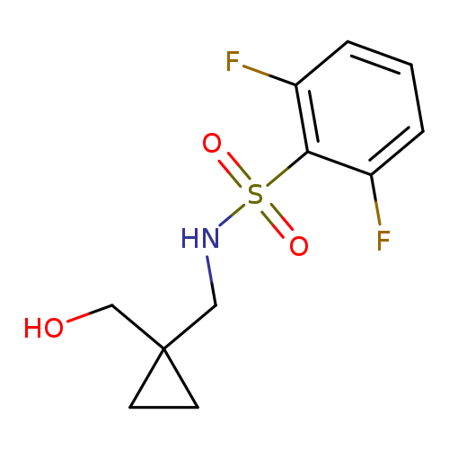 2,6-difluoro-N-{[1-(hydroxymethyl)cyclopropyl]methyl}benzene-1-sulfonamide