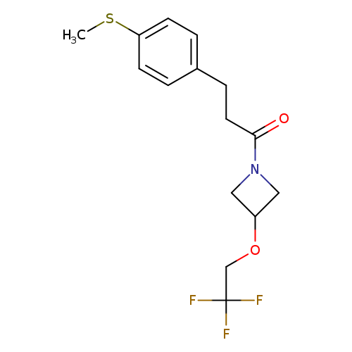 3-[4-(methylsulfanyl)phenyl]-1-[3-(2,2,2-trifluoroethoxy)azetidin-1-yl]propan-1-one