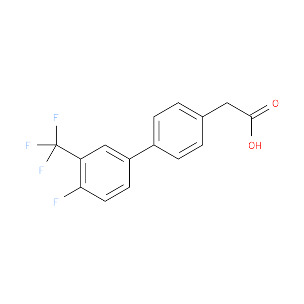 {4-[4-Fluoro-3-(trifluoromethyl)phenyl]phenyl}acetic acid