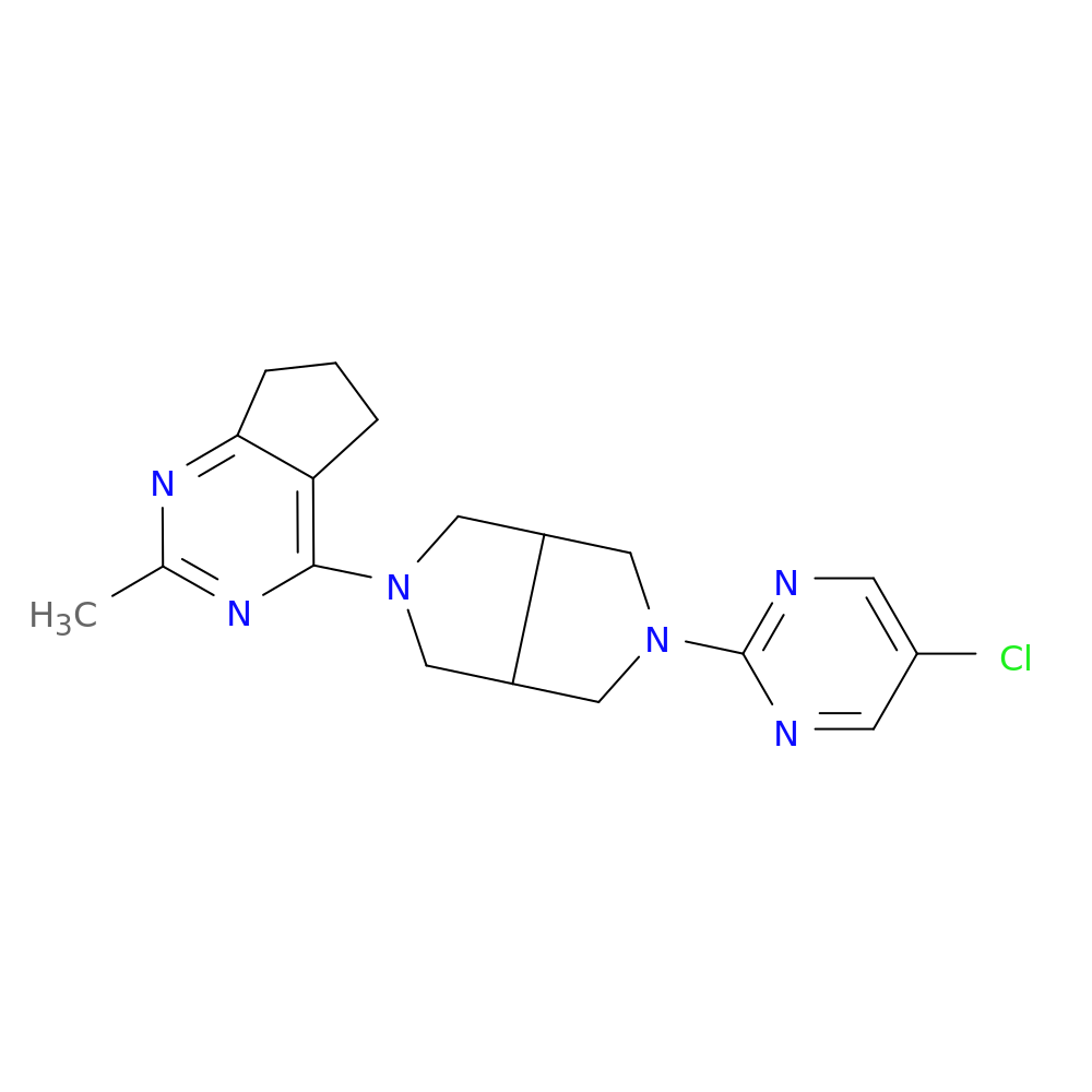 5-chloro-2-(5-{2-methyl-5H,6H,7H-cyclopenta[d]pyrimidin-4-yl}-octahydropyrrolo[3,4-c]pyrrol-2-yl)pyrimidine