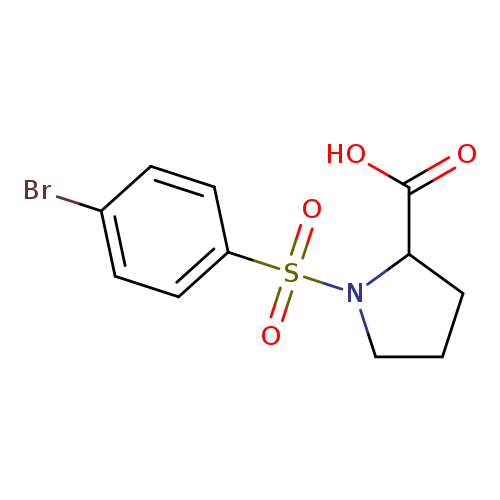 1-[(4-Bromophenyl)sulfonyl]pyrrolidine-2-carboxylic acid