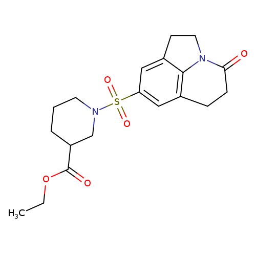 ethyl 1-({11-oxo-1-azatricyclo[6.3.1.0^{4,12}]dodeca-4(12),5,7-trien-6-yl}sulfonyl)piperidine-3-carboxylate