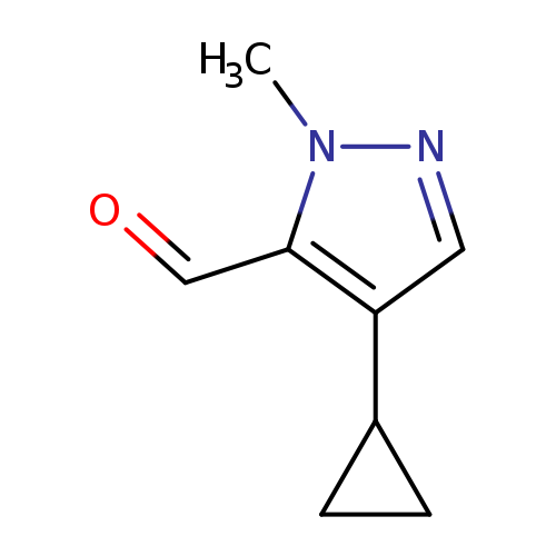 4-Cyclopropyl-1-methyl-1h-pyrazole-5-carbaldehyde