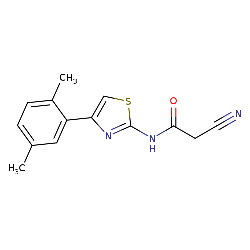 2-cyano-N-[4-(2,5-dimethylphenyl)-1,3-thiazol-2-yl]acetamide
