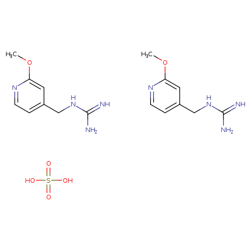 bis(N-[(2-methoxypyridin-4-yl)methyl]guanidine), sulfuric acid