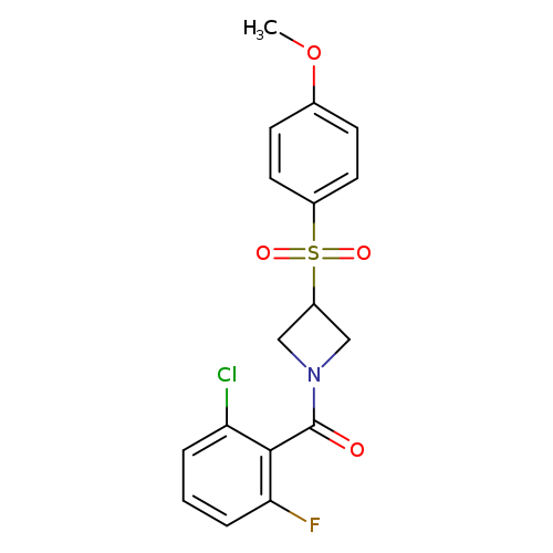 1-(2-chloro-6-fluorobenzoyl)-3-(4-methoxybenzenesulfonyl)azetidine