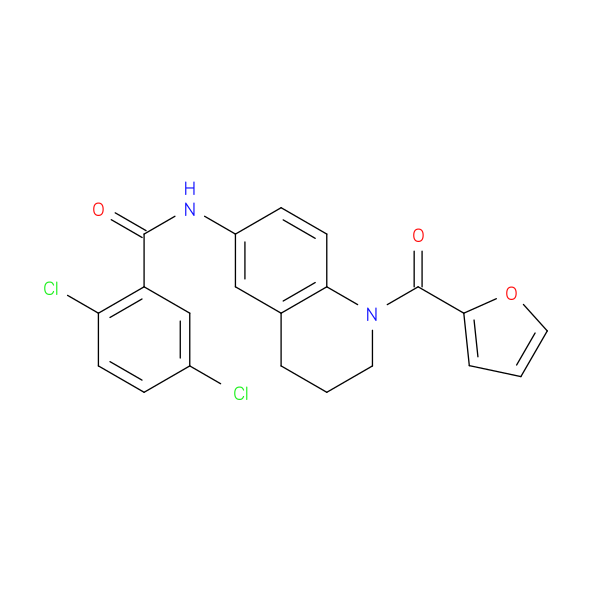 2,5-dichloro-N-[1-(furan-2-carbonyl)-1,2,3,4-tetrahydroquinolin-6-yl]benzamide