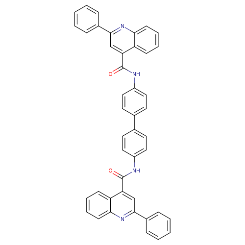 2-phenyl-N-[4'-(2-phenylquinoline-4-amido)-[1,1'-biphenyl]-4-yl]quinoline-4-carboxamide