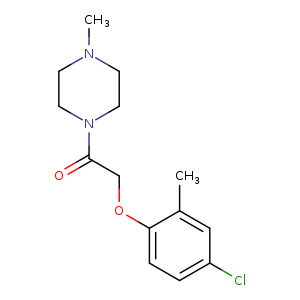 1-[(4-chloro-2-methylphenoxy)acetyl]-4-methylpiperazine