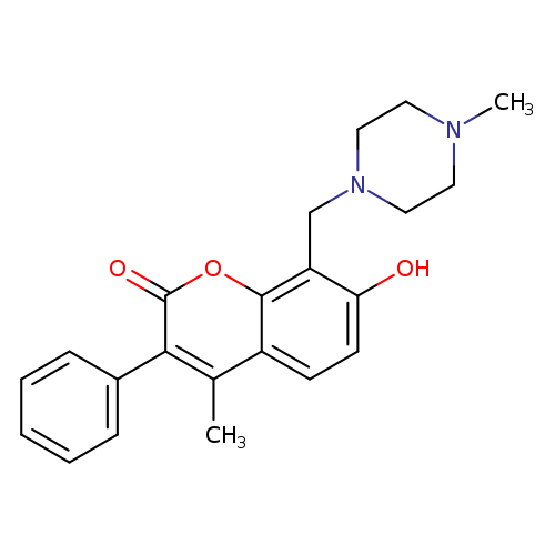 7-hydroxy-4-methyl-8-[(4-methylpiperazin-1-yl)methyl]-3-phenyl-2H-chromen-2-one