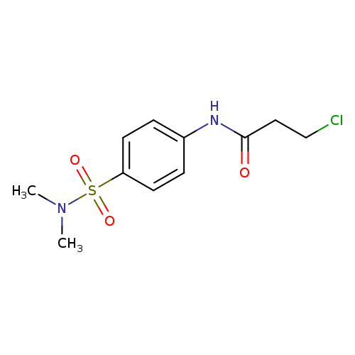 3-chloro-N-[4-(dimethylsulfamoyl)phenyl]propanamide