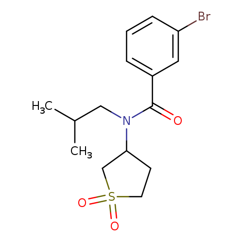 3-bromo-N-(1,1-dioxo-1lambda6-thiolan-3-yl)-N-(2-methylpropyl)benzamide