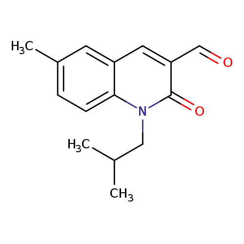 1-isobutyl-6-methyl-2-oxo-1,2-dihydroquinoline-3-carbaldehyde