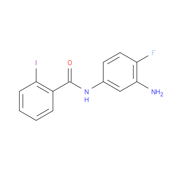 N-(3-amino-4-fluorophenyl)-2-iodobenzamide