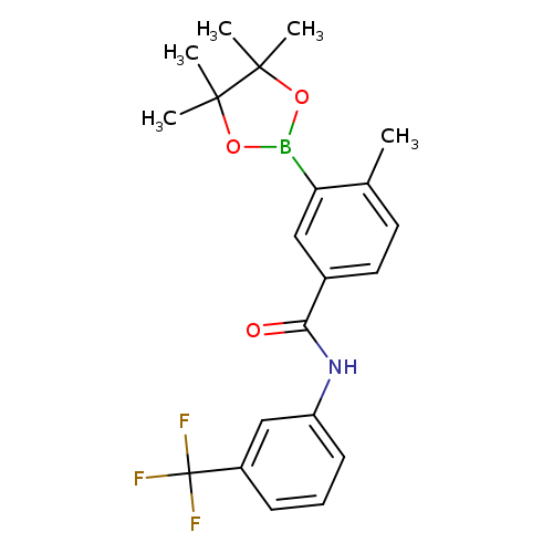 4-Methyl-3-(4,4,5,5-tetramethyl-1,3,2-dioxaborolan-2-yl)-N-(3-(trifluoromethyl)phenyl)benzamide