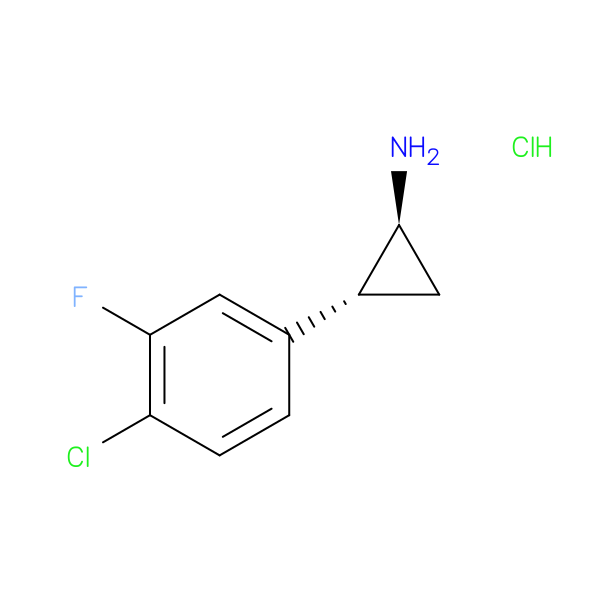 (1S,2R)-rel-2-(4-chloro-3-fluorophenyl)cyclopropan-1-amine hydrochloride