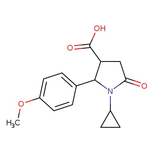 1-cyclopropyl-2-(4-methoxyphenyl)-5-oxopyrrolidine-3-carboxylic acid
