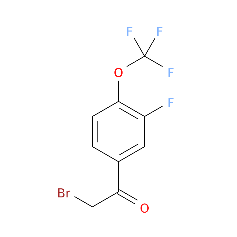 3-Fluoro-4-(trifluoromethoxy)phenacyl bromide