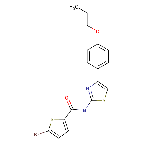 5-bromo-N-[4-(4-propoxyphenyl)-1,3-thiazol-2-yl]thiophene-2-carboxamide