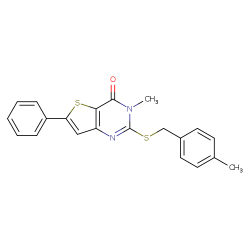3-methyl-2-{[(4-methylphenyl)methyl]sulfanyl}-6-phenyl-3H,4H-thieno[3,2-d]pyrimidin-4-one