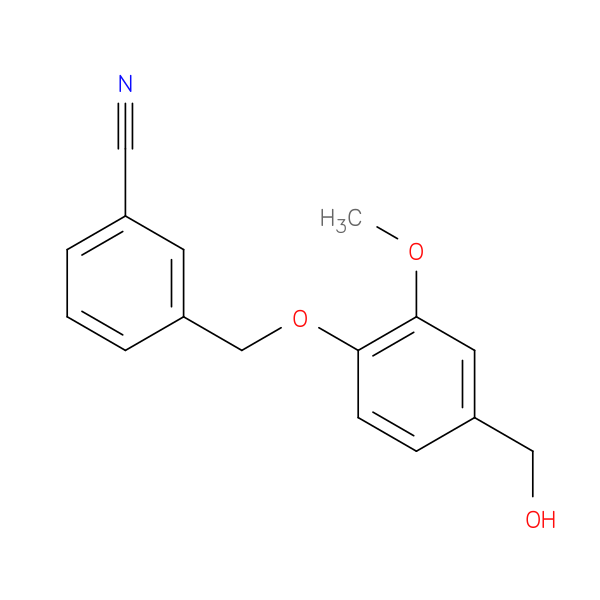 3-{[4-(hydroxymethyl)-2-methoxyphenoxy]methyl}benzonitrile