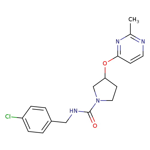 N-[(4-chlorophenyl)methyl]-3-[(2-methylpyrimidin-4-yl)oxy]pyrrolidine-1-carboxamide