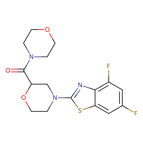 4,6-difluoro-2-[2-(morpholine-4-carbonyl)morpholin-4-yl]-1,3-benzothiazole