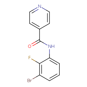 N-(3-bromo-2-fluorophenyl)pyridine-4-carboxamide