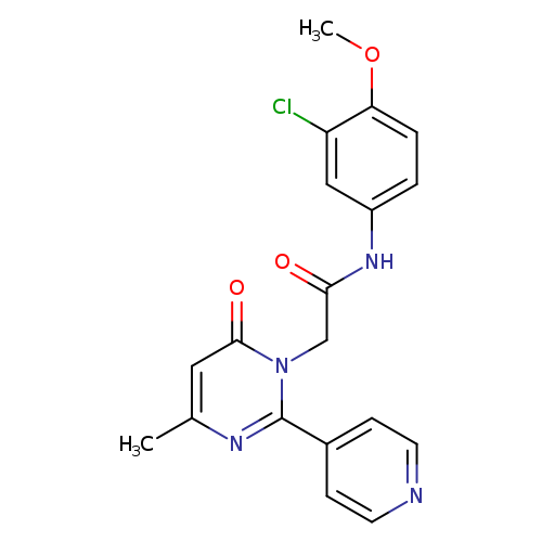 N-(3-chloro-4-methoxyphenyl)-2-[4-methyl-6-oxo-2-(pyridin-4-yl)-1,6-dihydropyrimidin-1-yl]acetamide