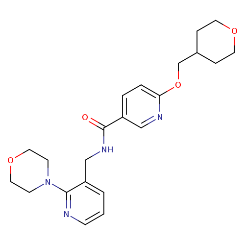 N-{[2-(morpholin-4-yl)pyridin-3-yl]methyl}-6-[(oxan-4-yl)methoxy]pyridine-3-carboxamide