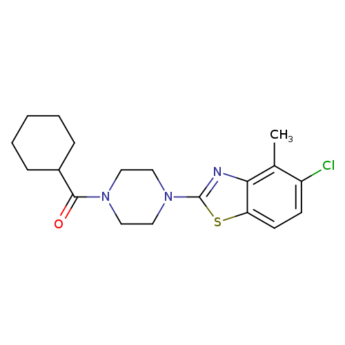 5-chloro-2-(4-cyclohexanecarbonylpiperazin-1-yl)-4-methyl-1,3-benzothiazole