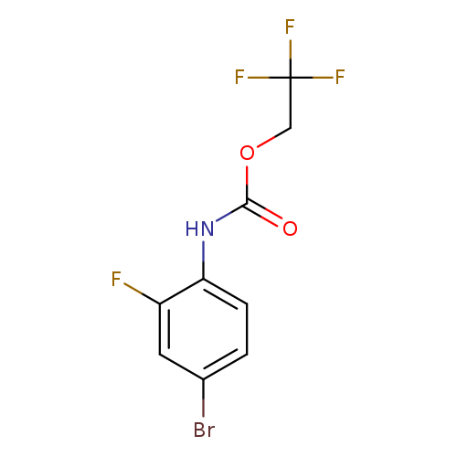 2,2,2-trifluoroethyl N-(4-bromo-2-fluorophenyl)carbamate