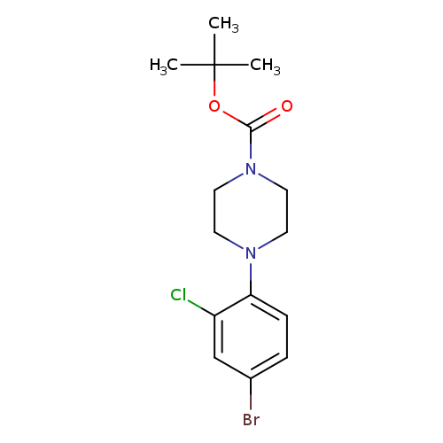 tert-Butyl 4-(4-bromo-2-chlorophenyl)piperazine-1-carboxylate