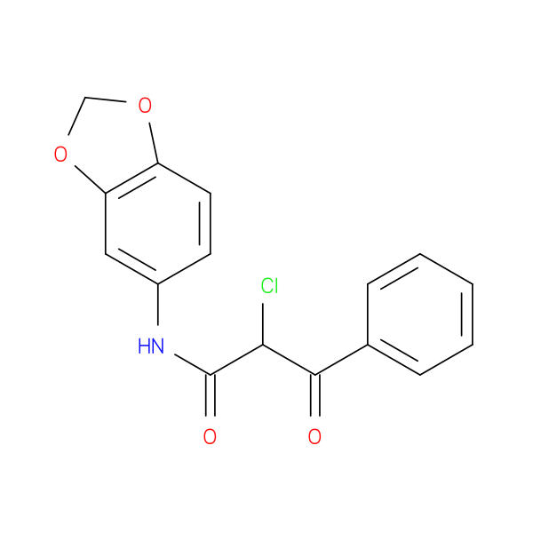 N-(1,3-dioxaindan-5-yl)-2-chloro-3-oxo-3-phenylpropanamide