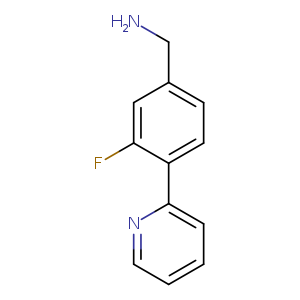 [3-fluoro-4-(pyridin-2-yl)phenyl]methanamine